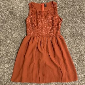 SHEIN burnt orange dress